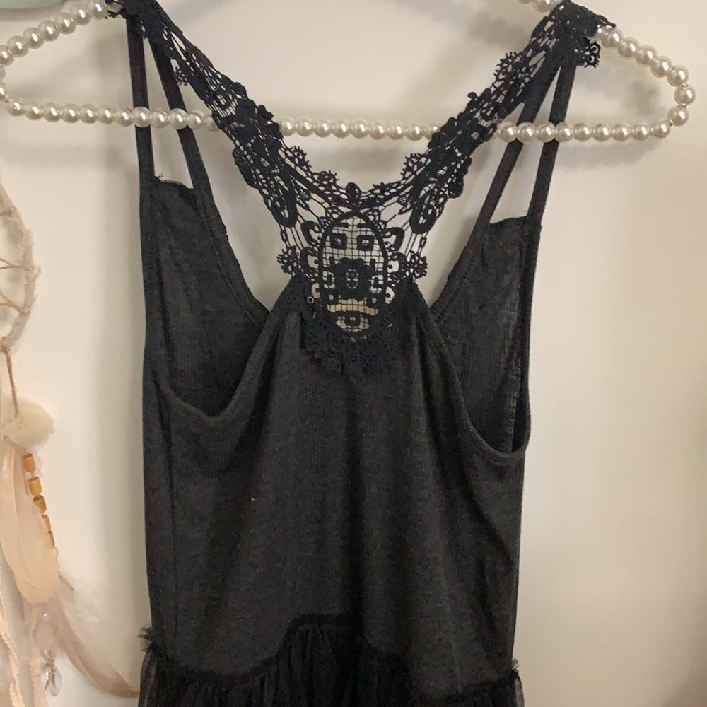 A'Reve Black Lace Overlay Maxi Dress - Picture 7 of 9